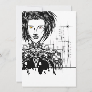 Tarjeta de agradecimiento plana thank you card