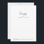 Tarjeta de Consejos Boda Española Advice Card<br><div class="desc">Esta tarjeta de consejos boda española es perfecta para una boda moderna. El diseño, sencillo y elegante, presenta una tipografía clásica y linda en blanco y negro. Estas tarjetas son perfectas para una boda, una ducha nupcial, una ducha de bebé, una fiesta de graduación y más. Personalice las tarjetas con...</div>