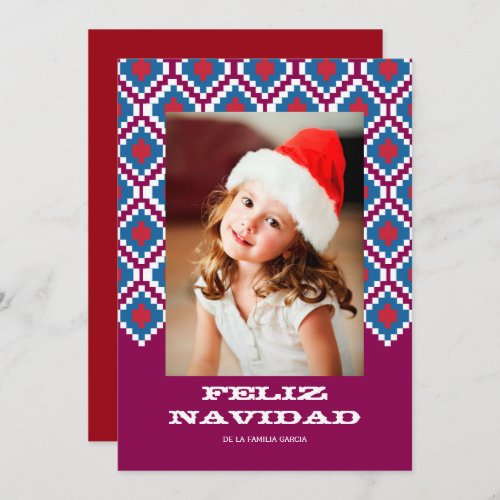 Tarjeta de Navidad colorida 3 Holiday Card
