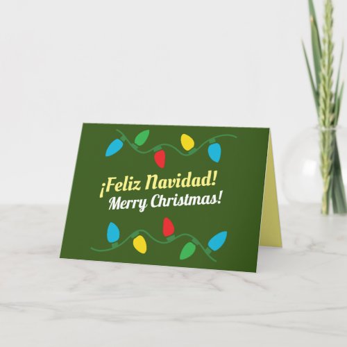 Tarjeta de Navidad en Ingls y Espaol  Spanish  Card