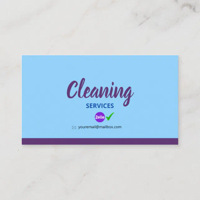 Tarjeta De Presentación Cleaning_Bubble Business C Calling Card | Zazzle