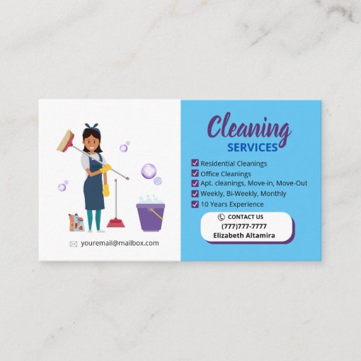 Tarjeta De Presentación Cleaning Bubble Business C Calling Card 