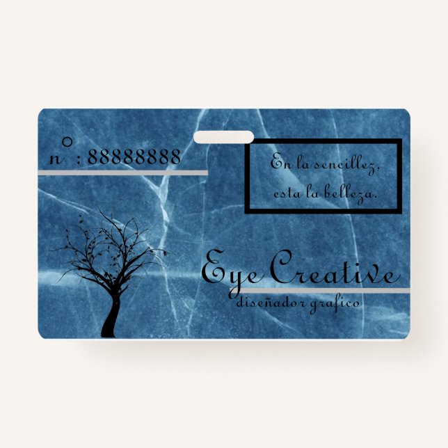 Tarjeta de presentacion [Eye Creative] Badge (Front)