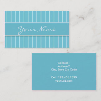 Tarjeta de Presentación - Líneas Azules Business Card