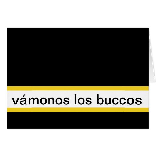 tarjeta de vámonos los buccos cards (Front Horizontal)