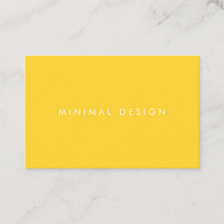 Tarjeta de visita Minimal Yellow Business Card