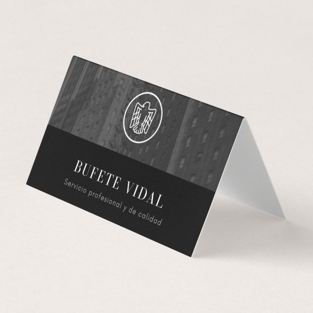 Tarjeta de visita plegada business card (Front)