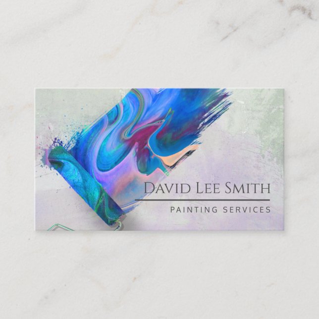 Tarjeta De Visita Servicio de pintura profesional Business Card (Front)