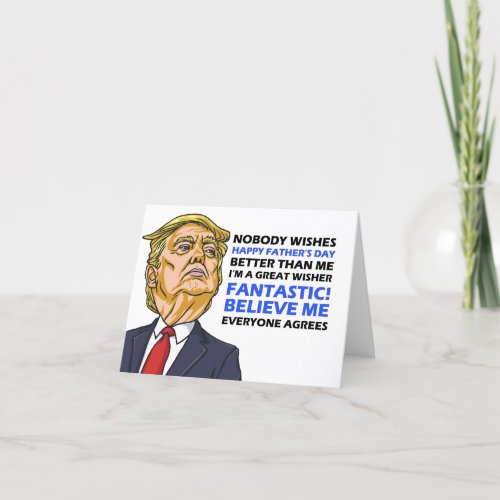 Tarjeta Funny Fathers Day Card _ Donald Trump Card