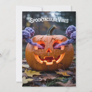 Tarjeta Halloween - Vibraciones espeluznantes Holiday Card