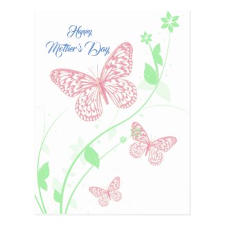 Tarjeta - Happy Mother's Day - Mariposas