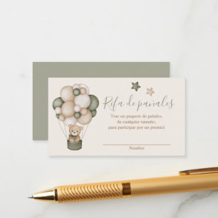 Tarjeta para Rifa de pañales Enclosure Card