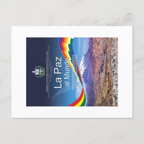 Tarjeta Posta La Paz al mundo Holiday Postcard