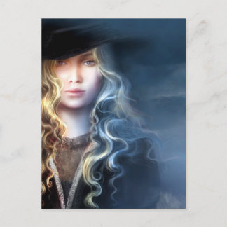 Tarjeta postal ilustración "Fugitiva" Sonia Verdú Postcard