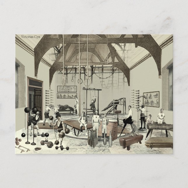 Tarjeta Victorian Gym Postcard (Front)