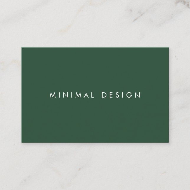 Tarjeta visita Eden Green & White Business Card (Front)
