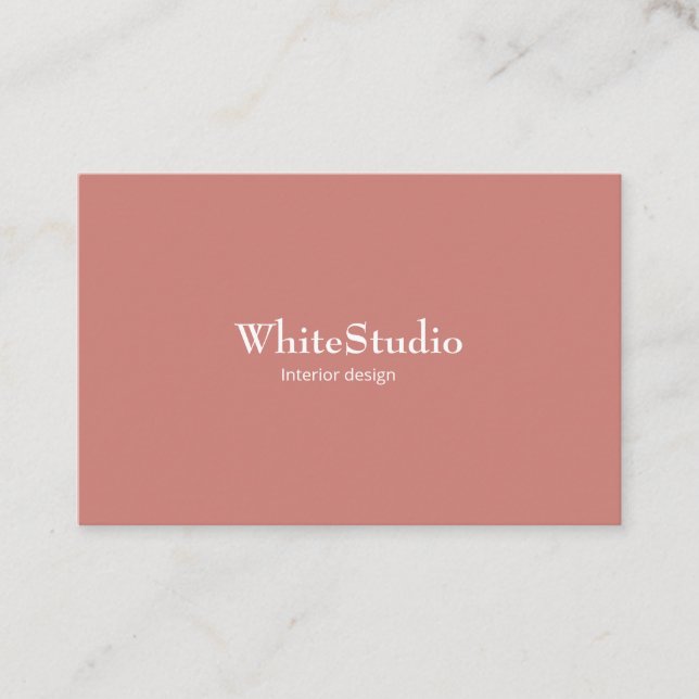 Tarjeta visita White Terra Cotta Business Card (Front)