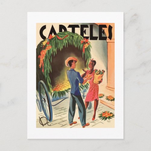 Tarjetas de invitaciones Vintage Cuba Carteles Postcard