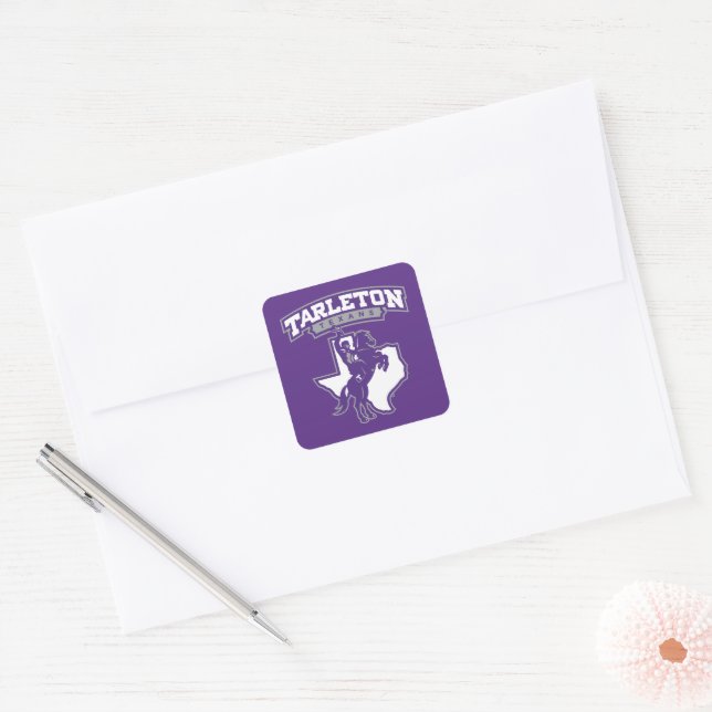 Tarleton State Texans Square Sticker (Envelope)