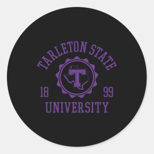 Tarleton State Texans Stamp 1899 Classic Round Sticker