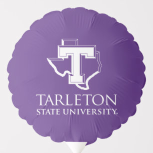 Tarleton State University Logo Purple T Texas Balloon