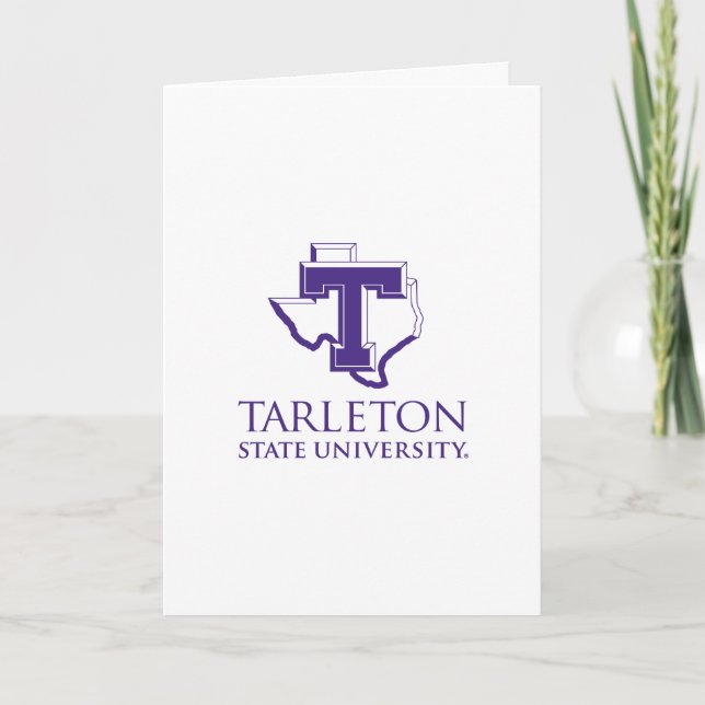 Tarleton State University Logo | Purple T Texas Card (Front)