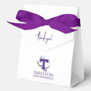 Tarleton State University Logo Purple T Texas Favor Boxes