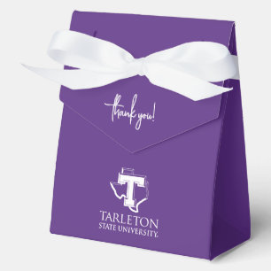 Tarleton State University Logo Purple T Texas Favor Boxes