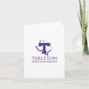 Tarleton State University Logo Purple T Texas Letterpress Thank You Card