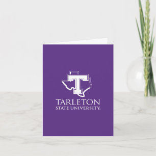 Tarleton State University Logo Purple T Texas Letterpress Thank You Card