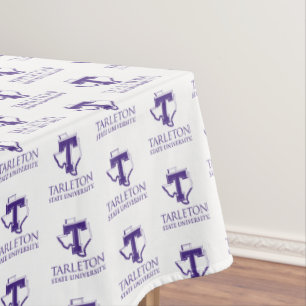 Tarleton State University Logo Purple T Texas Tablecloth