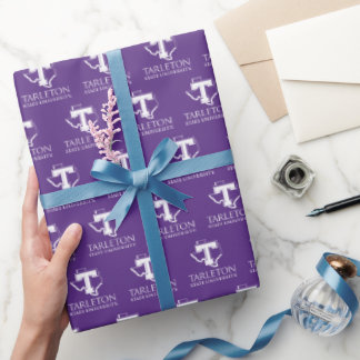 Tarleton State University Logo | Purple T Texas Wrapping Paper