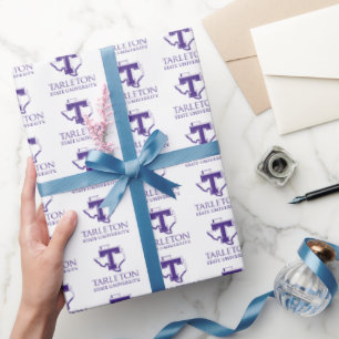 Tarleton State University Logo Purple T Texas Wrapping Paper