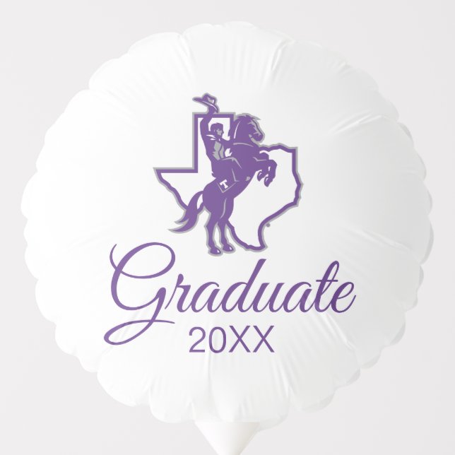 Tarleton State University Texan Rider | Texas Map Balloon (Front)
