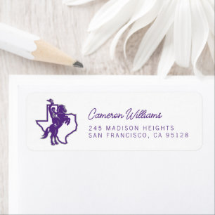 Tarleton State University Texan Rider Texas Map Label