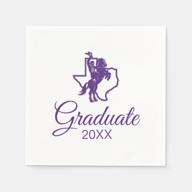 Tarleton State University Texan Rider | Texas Map Napkins (Front)