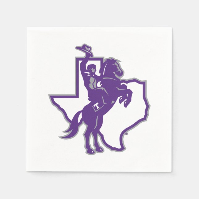 Tarleton State University Texan Rider | Texas Map Napkins (Front)