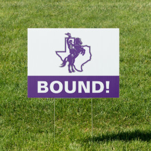 Tarleton State University Texan Rider   Texas Map Sign