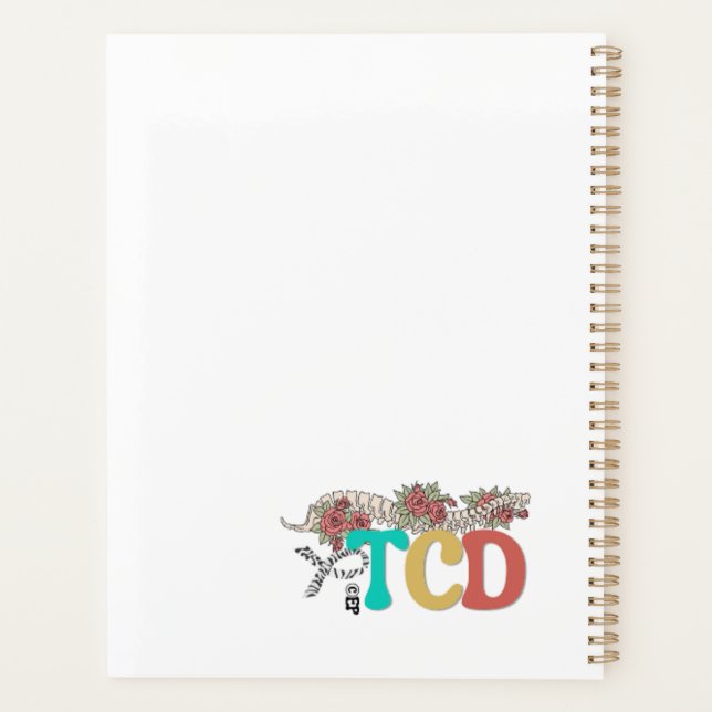 Tarlov Cysts Disease Hard Cover Notebook (Back)