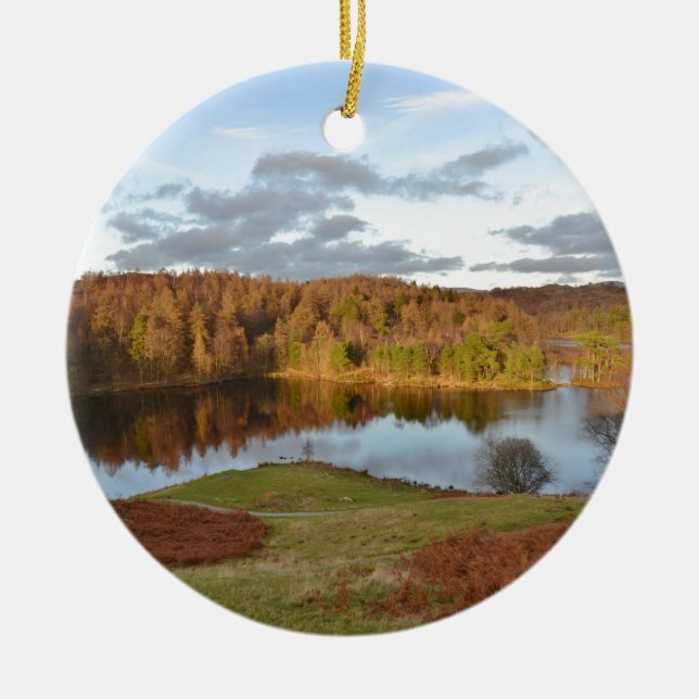 Tarn Hows - English Lake District Ceramic Ornament (Front)