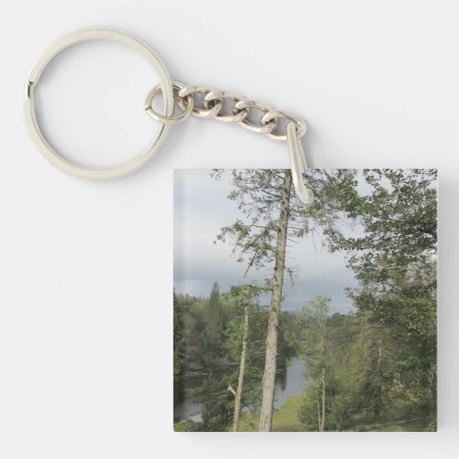 Tarn Hows Trees Acrylic Key Ring (Front)