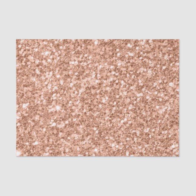 Tarnished Gold Glitter Texture Print Tissue Paper (Front)