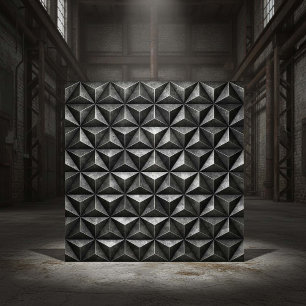 Tarnished Steel Industrial Geometric #18 ID1227 Ceramic Tile