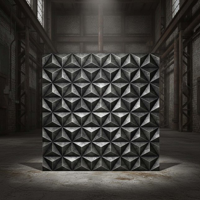 Tarnished Steel Industrial Geometric #18 ID1227 Ceramic Tile (Creator Uploaded)