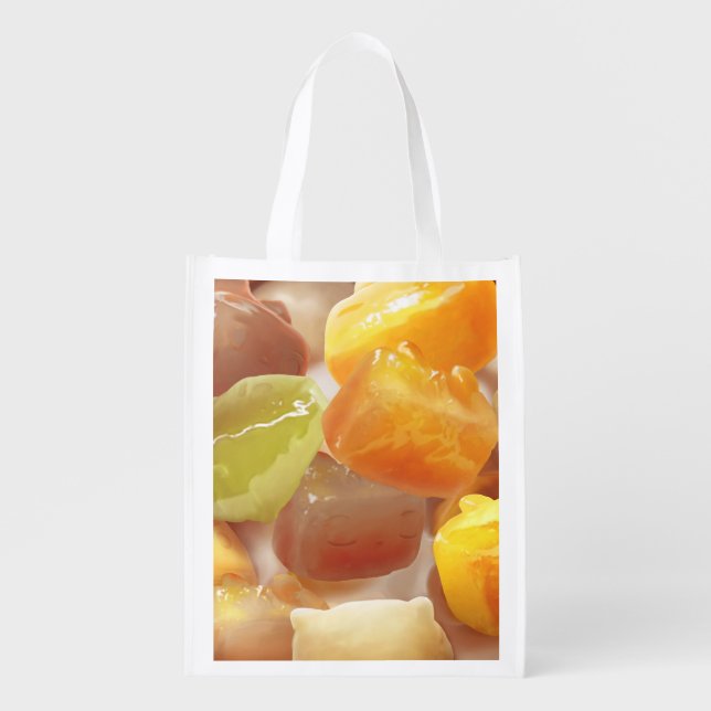 Taro Ball Delight: Iron T Taiwanese Dessert Grocery Bag (Front)
