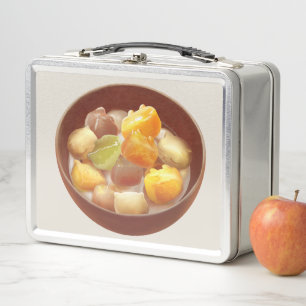 Taro Ball Delight: Iron T Taiwanese Dessert Metal Lunch Box