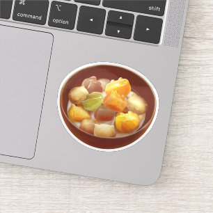 Taro Ball Delight: Iron T Taiwanese Dessert Sticker