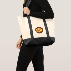 Taro Ball Delight: Iron T Taiwanese Dessert Tote Bag