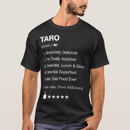Taro Definition Meaning fan articles  T_Shirt