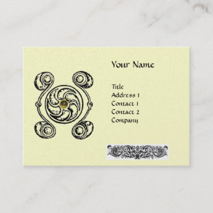 TAROT 2 metallic gold paper Business Card